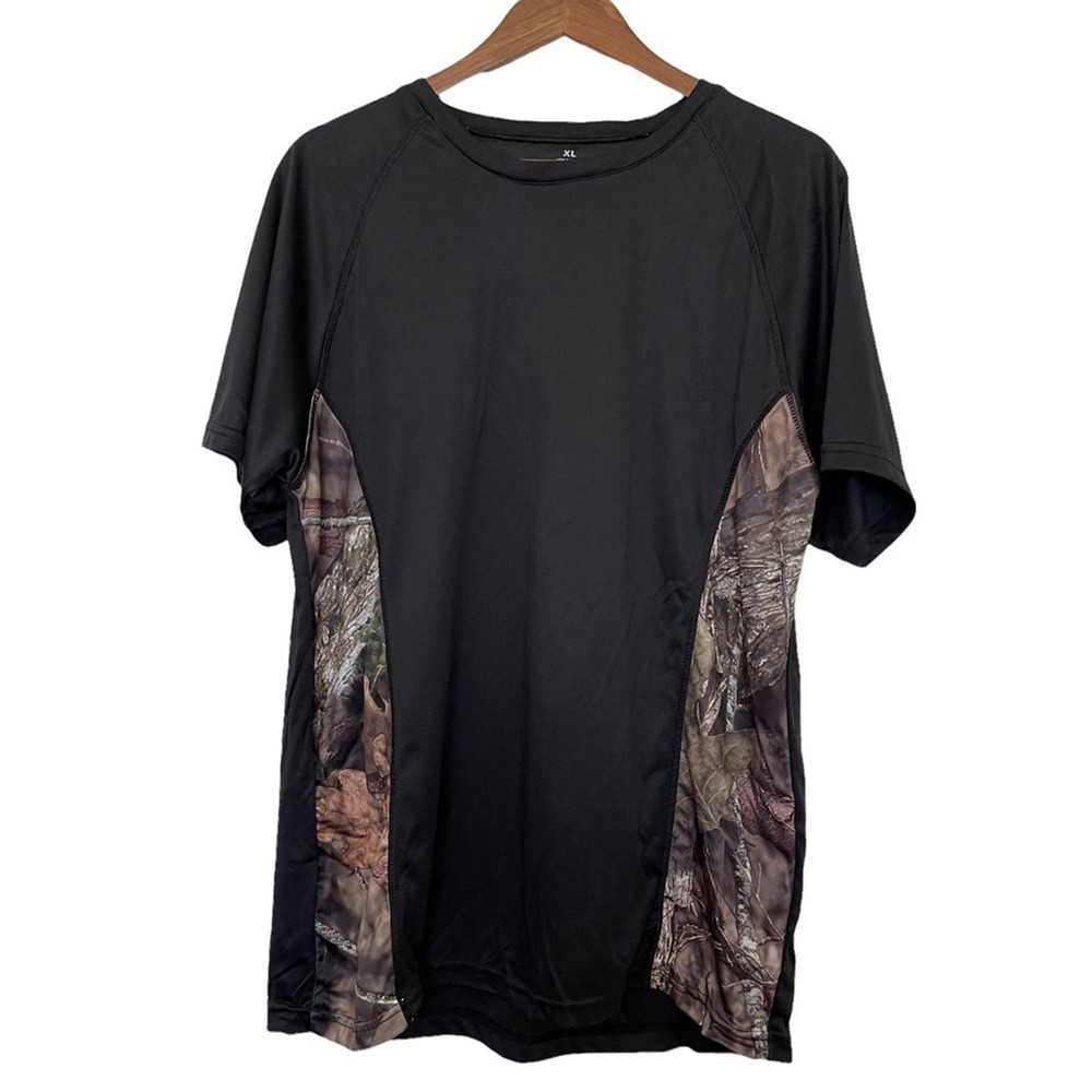 Mossy Oak Black Camo Shirt Size XL